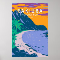 Rakiura National Park New Zealand Vintage 