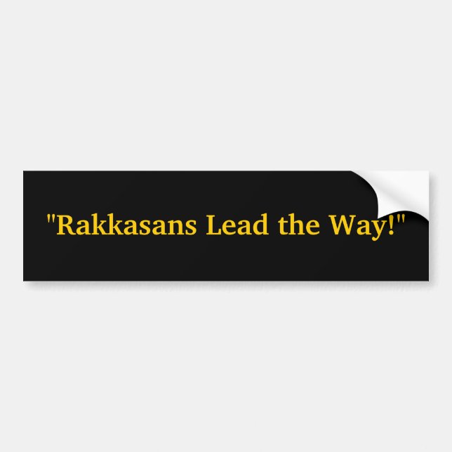 "Rakkasans Lead the Way!" Bumper Sticker (Front)