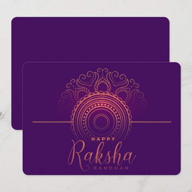 Raksha Bandhan Holiday Card (Front/Back)