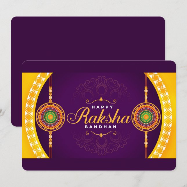 Raksha Bandhan Holiday Card (Front/Back)