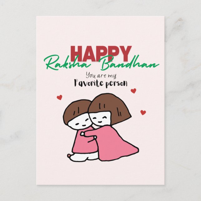 Raksha Bandhan Holiday Postcard (Front)