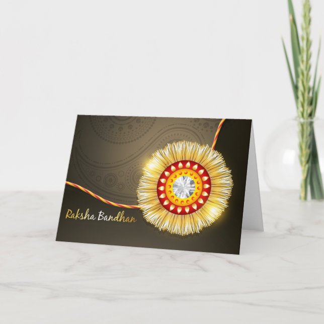Raksha Bandhan, Rakhi diamond Card (Front)