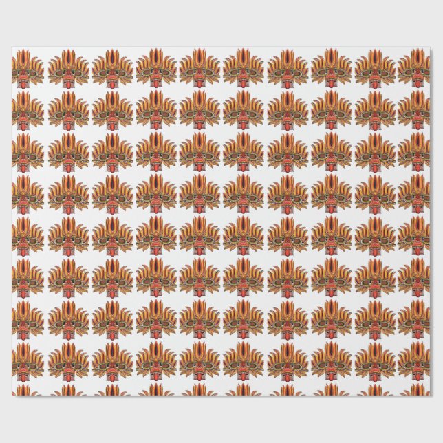 Raksha Mask Wrapping Paper (Flat)