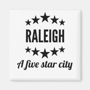 Raleigh A Five Star City Magnet
