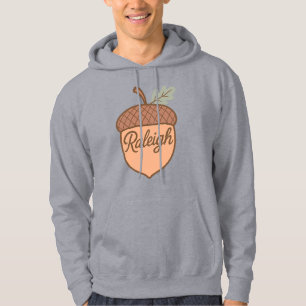 Raleigh Acorn Emblem – Retro North Carolina City Hoodie