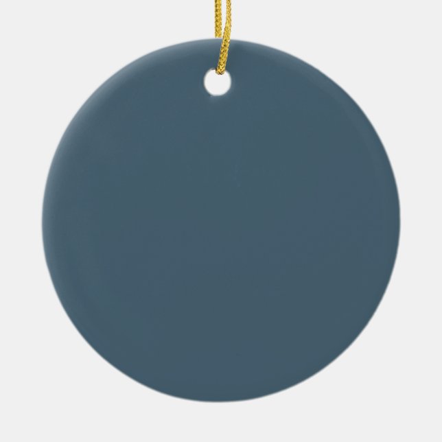 Raleigh Blue Background. Chic Fashion Colour Trend Ceramic Tree Decoration (Front)