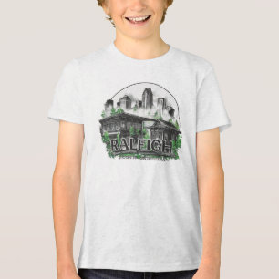 Raleigh City North Carolina USA Tri-Blend Shirt