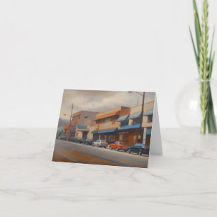 Raleigh NC Hillsborough Street 1980s Note Card