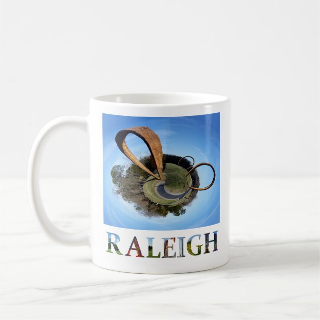 Raleigh North Carolina Art Museum Rings Photo Coffee Mug (Left)