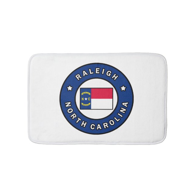 Raleigh North Carolina Bath Mat (Front)