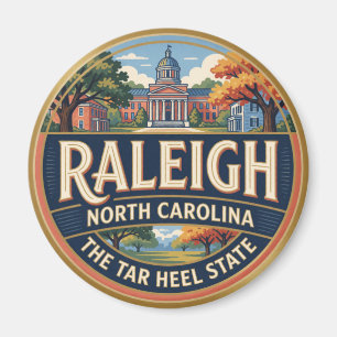 Raleigh North Carolina Capital Southern Travel Mem Magnet