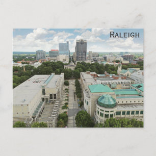 Raleigh North Carolina City Skyline Museum Travel Postcard