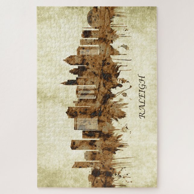Raleigh North Carolina Cityscape Jigsaw Puzzle (Vertical)