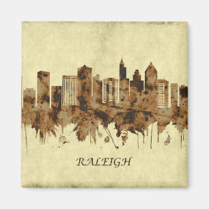 Raleigh North Carolina Cityscape Magnet