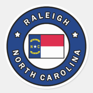 Raleigh North Carolina Classic Round Sticker