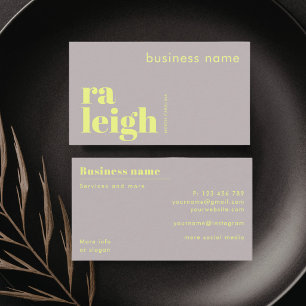 Raleigh North Carolina company Business Card
