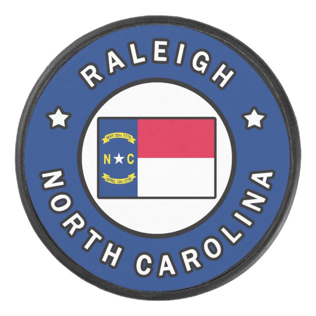 Raleigh North Carolina Hockey Puck (Front)