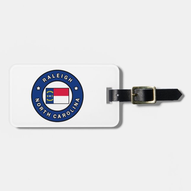 Raleigh North Carolina Luggage Tag (Front Horizontal)