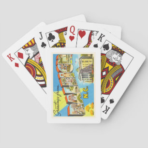 Raleigh North Carolina NC Vintage Travel Postcard- Playing Cards