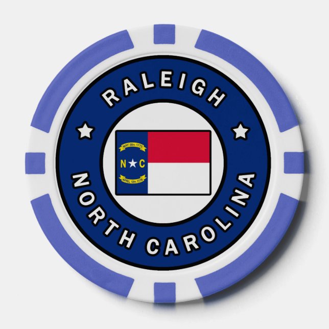 Raleigh North Carolina Poker Chips (Front)