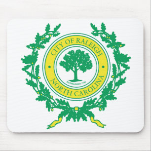 Raleigh, North Carolina Seal Mouse Mat