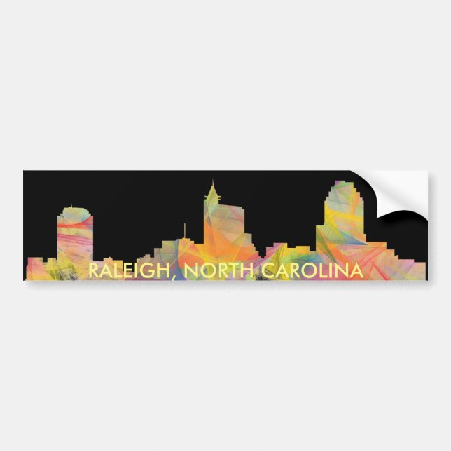 RALEIGH, NORTH CAROLINA WB1 - BUMPER STICKER (Front)