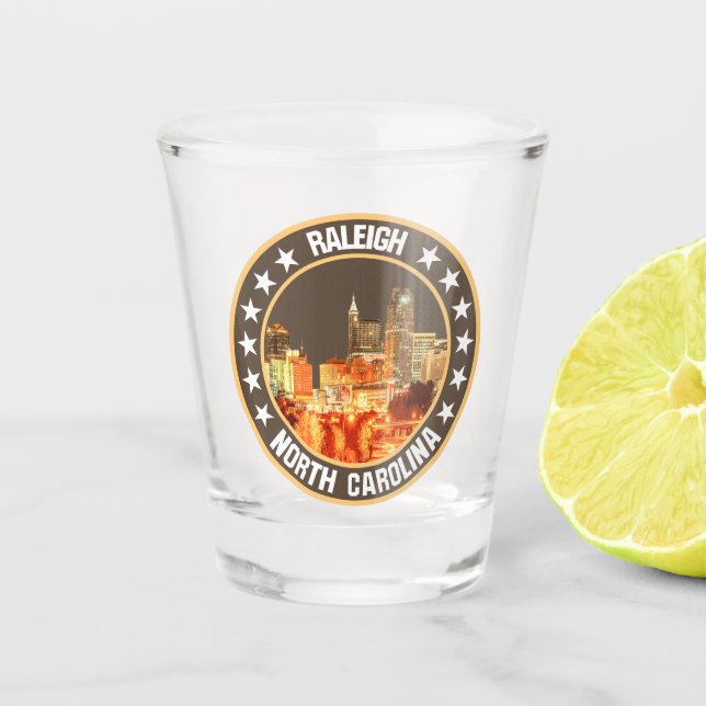Raleigh                                            shot glass (Front)