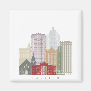 Raleigh V2 skyline poster Magnet