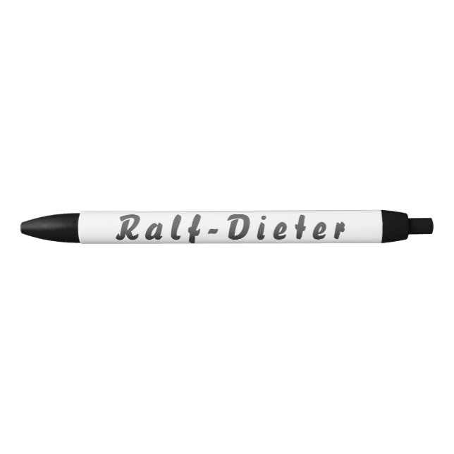Ralf-Dieter Kugelschreiber Black Ink Pen (Front)