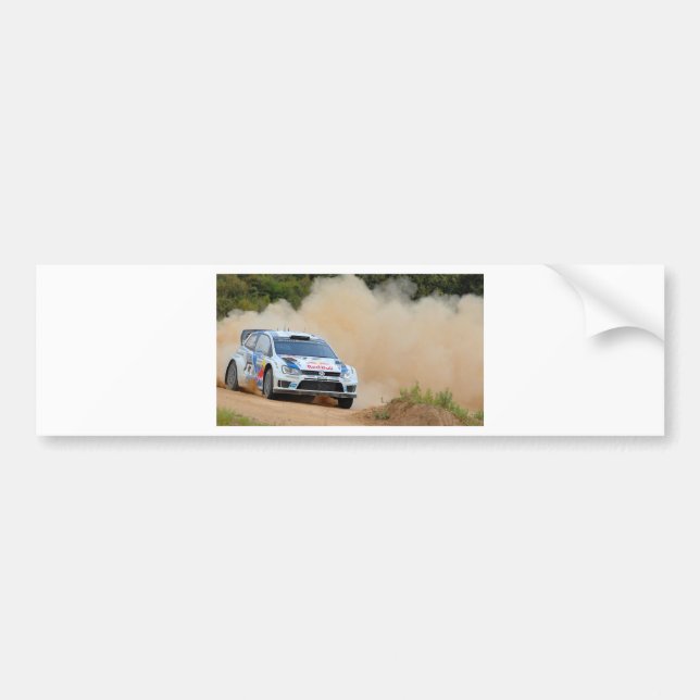 Rally Car Bumper Sticker (Front)