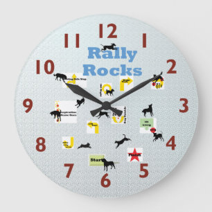 Rally Dog Clock