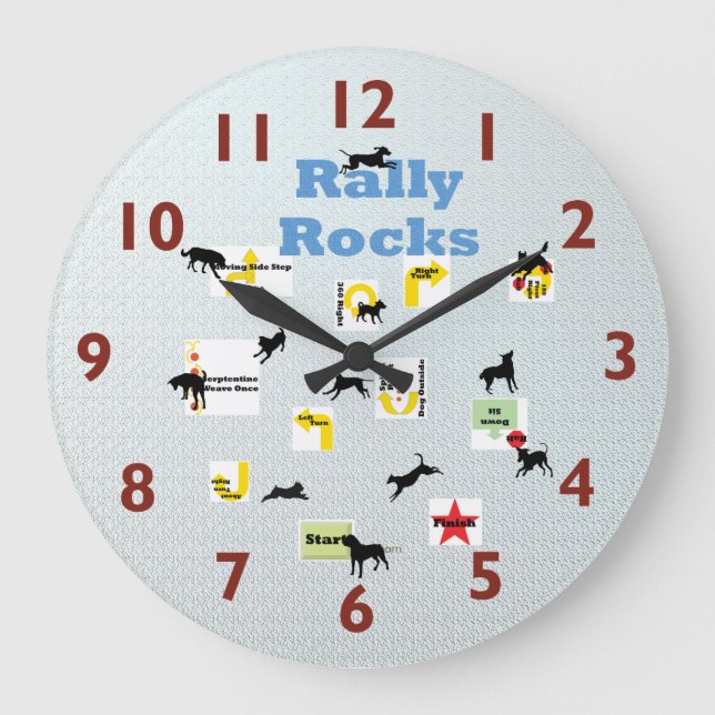 Rally Dog Clock (Front)