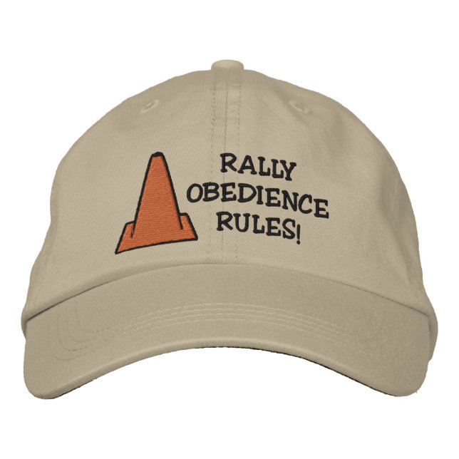 Rally Obedience Rules Embroidered Hat (Front)