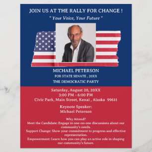 Rally Or Event USA Political Campaign Flyer