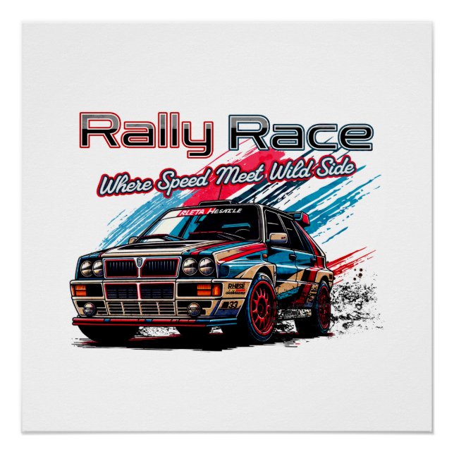 RALLY RACE VINTAGE - WHEN SPEED MEET WILD SIDE! POSTER (Front)