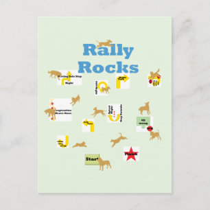 Rally Rocks Postcard
