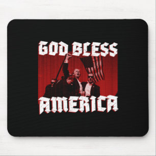 Rally Shooting God Bless America In 2024 Mouse Mat