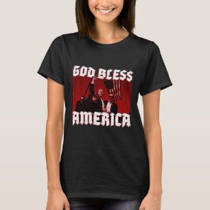 Rally Shooting God Bless America In 2024 T-Shirt