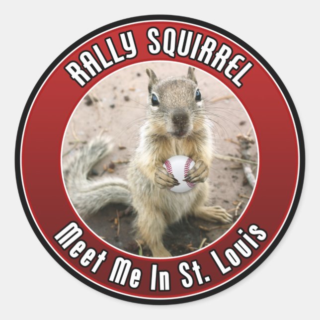 Rally Squirrel - Louis, Missouri Classic Round Sticker (Front)