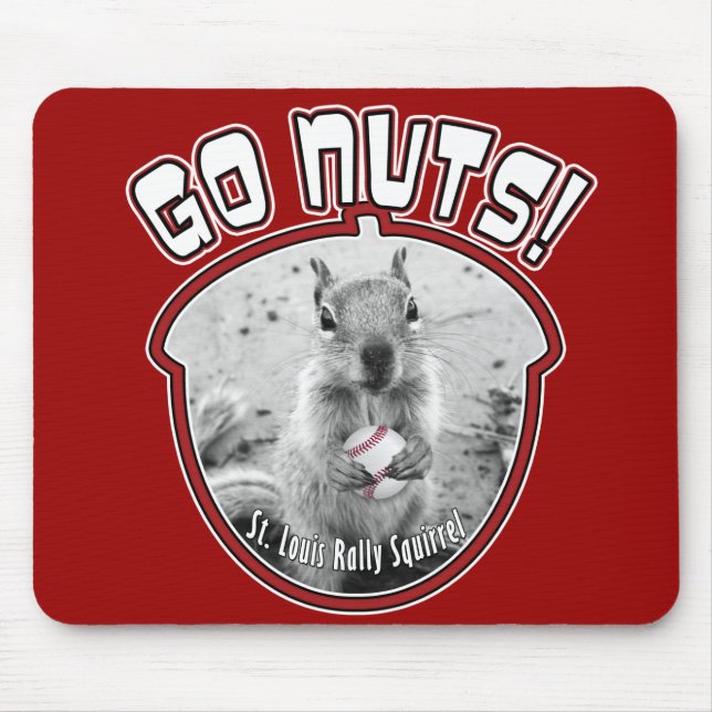 Rally Squirrel - Louis unofficial mascot Mouse Mat (Front)