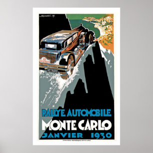 Rallye Automobile Monte Carlo Poster