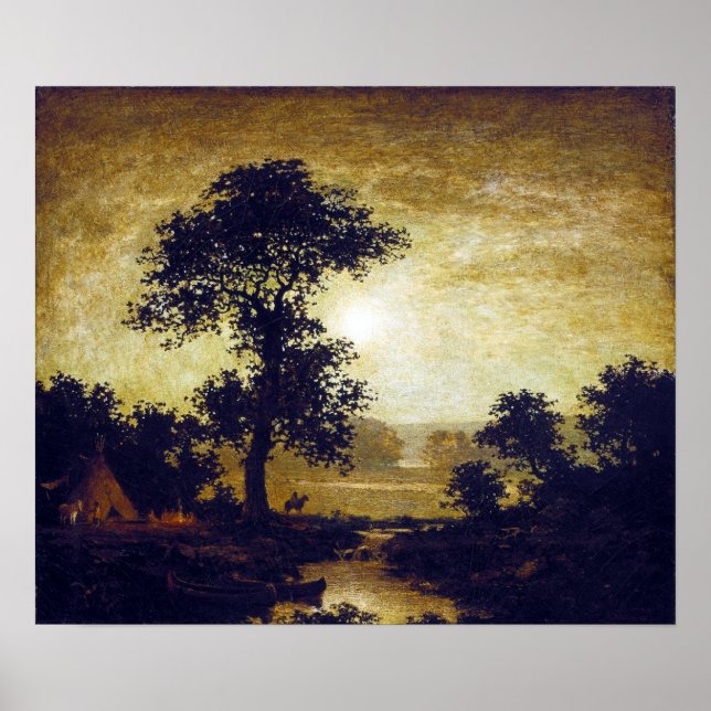 Ralph Albert Blakelock Moonlight Poster (Front)