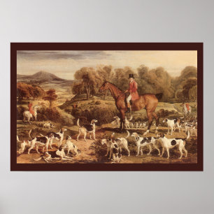 Ralph Lambton and his Hounds by James Ward Poster