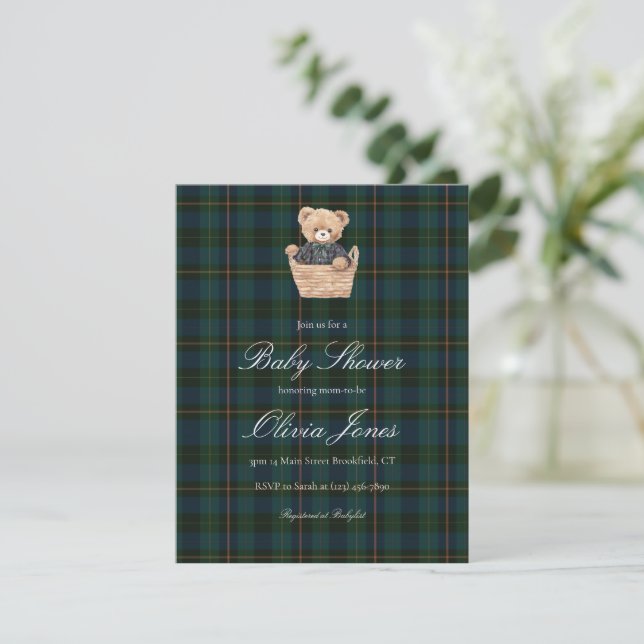 Ralph Lauren Baby Shower Invitation Card (Standing Front)