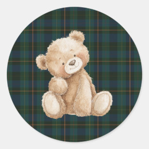 Ralph Lauren Inspired Baby Shower  Classic Round Sticker