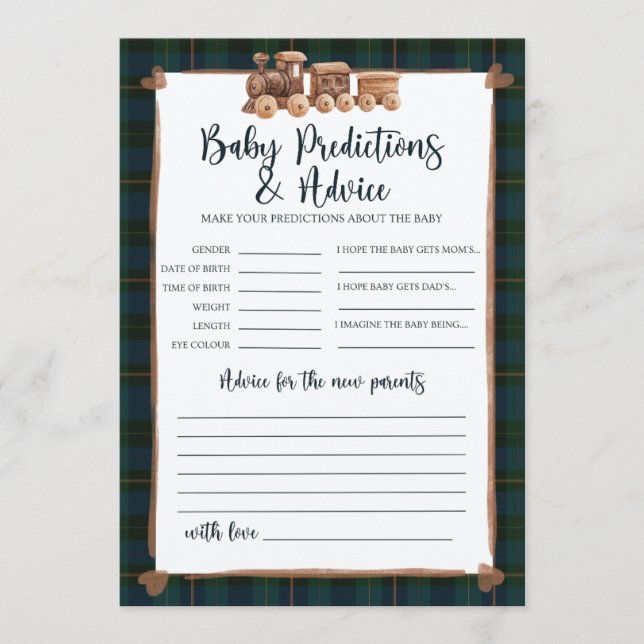 Ralph Lauren Inspired Baby Shower Game (Front)