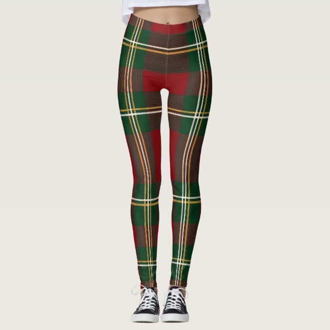 Ralph Lauren Tartan Plaid Christmas Leggings (Front)
