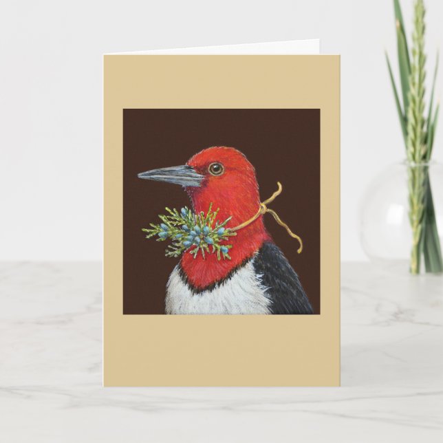Ralph the red-headed woodpecker card (Front)