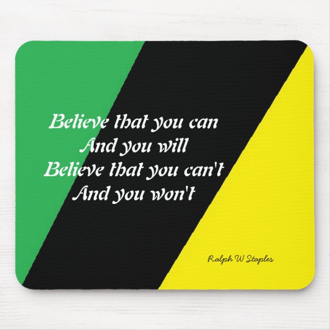Ralph W Staples Quotations Mouse Mat (Front)