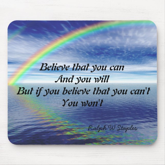 Ralph W Staples Quotations Mouse Mat (Front)